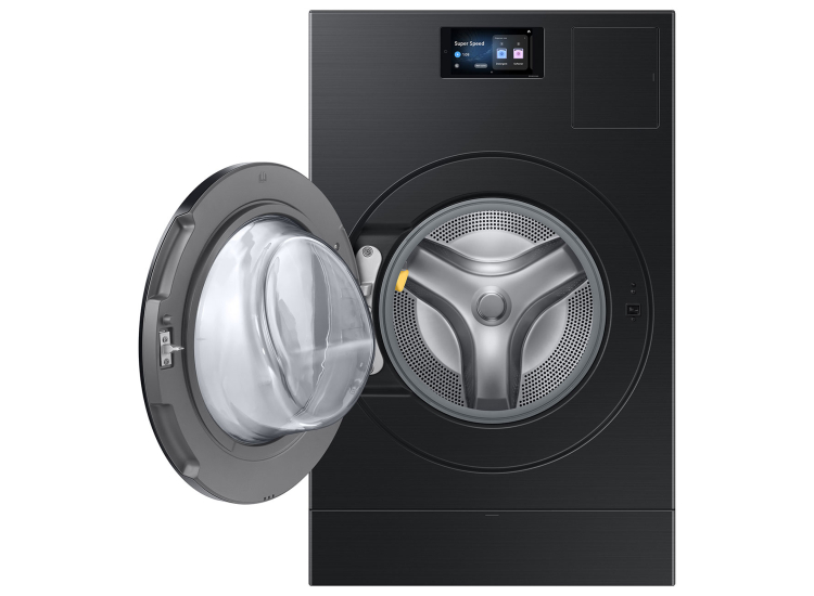 Samsung Bespoke 5.3 Cu. Ft. AI Vented Laundry Combo Washer and Electric Dryer in Brushed Black - WD90F53AVBUS
