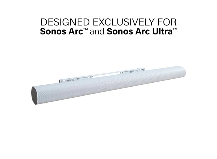 Supporto da parete SANUS per Sonos Arc Soundbar Bianco Supporto da parete SANUS per Sonos Arc Soundbar Bianco