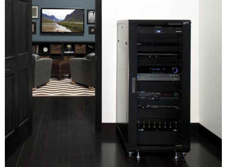 Sanus 55" Component Series Black AV Rack - CFR2127-B1