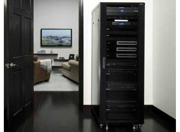 Sanus Tall 36U Black AV Component Rack - CFR2136-B1