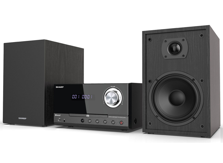 Sharp Compact Disc Mini Shelf System in Black - XLB530BK
