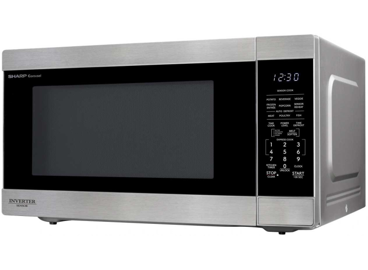 Sharp Countertop Microwave Oven Inverter Technology 2.2 Cu. Ft. in Stainless Steel - SMC2266KS