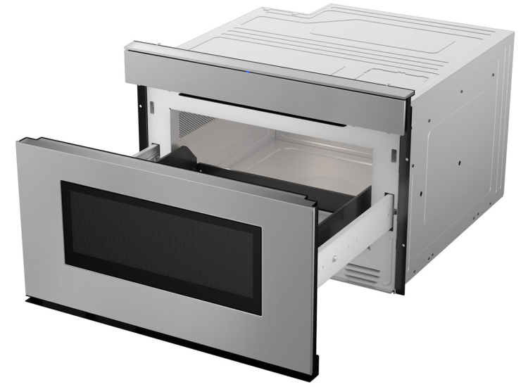 Sharp 24-Inch Smart Easy Wave Open Microwave Drawer in Stainless Steel - SMD2479JS
