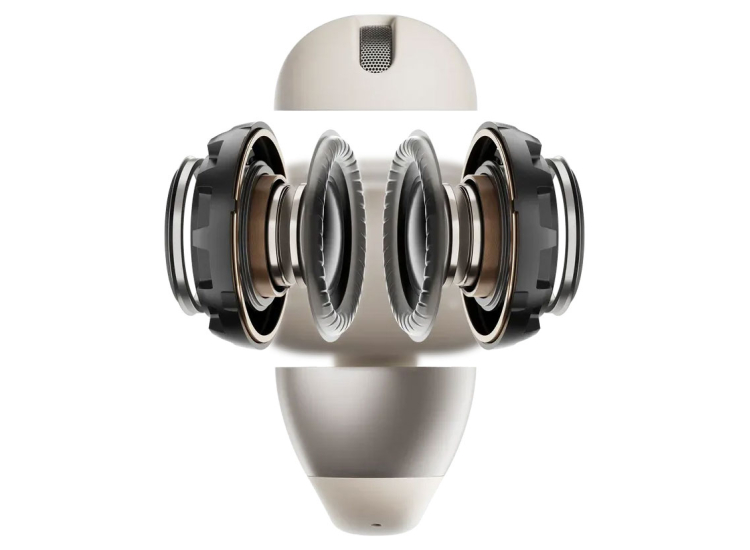 Shokz OpenDots ONE Earbuds Open-Ear True Wireless in Gray - E310-ST-GY-US