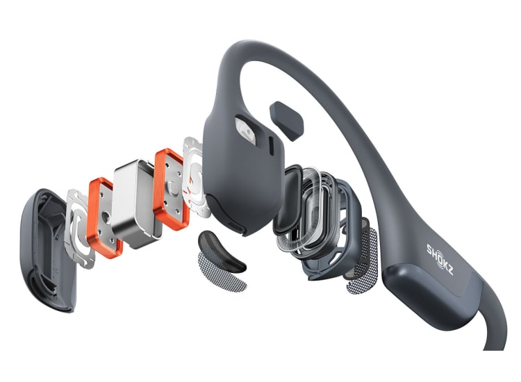 Shokz OpenRun Pro Mini 2 Open-Ear Headphones Premium Bone Conduction Sport in Black - S821-MN-BK-US
