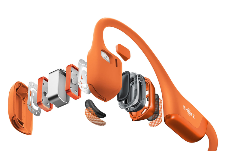 Shokz OpenRun Pro Mini 2 Open-Ear Headphones Premium Bone Conduction Sport in Orange - S821-MN-OR-US