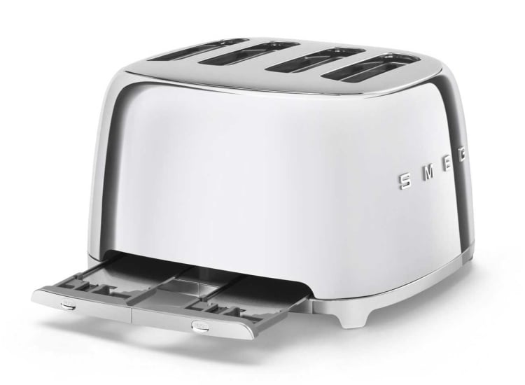 Smeg 50's 4-Slot Toaster in Stainless Steel - TSF03SSUS | Abt