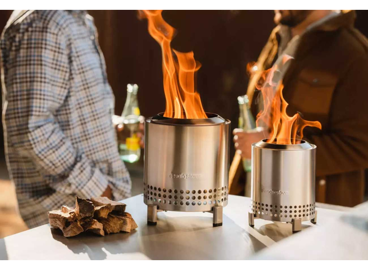 Solo Stove Mesa Tabletop Fire Pit in Stainless Steel - SSMESA-FG-SS
