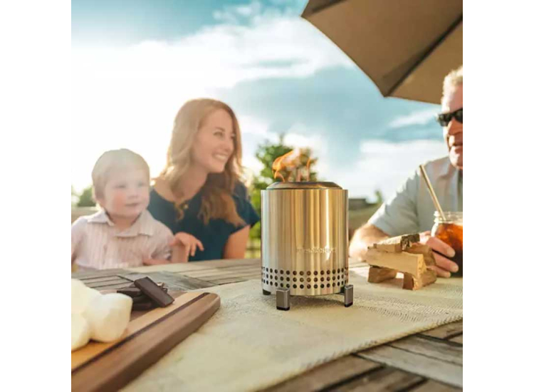Solo Stove Mesa Tabletop Fire Pit in Stainless Steel - SSMESA-FG-SS