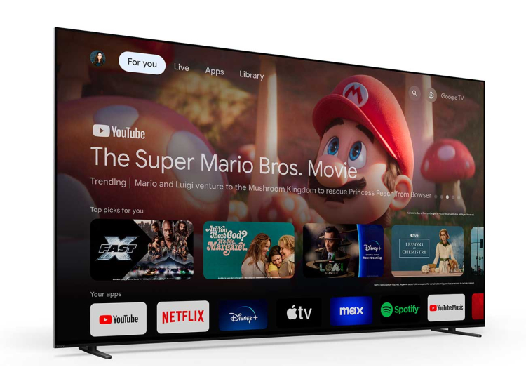 Sony BRAVIA 8 OLED TV 55-Inch 4K HDR Google TV in Black - K55XR80