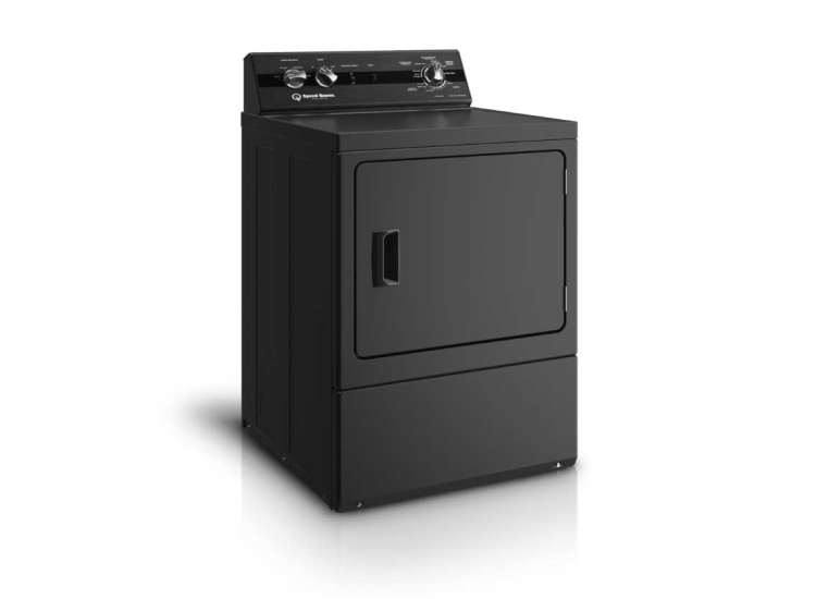 Speed Queen DC5 Gas Dryer With Extended Tumble 7 Cu. Ft in Matte Black - DC5003BG