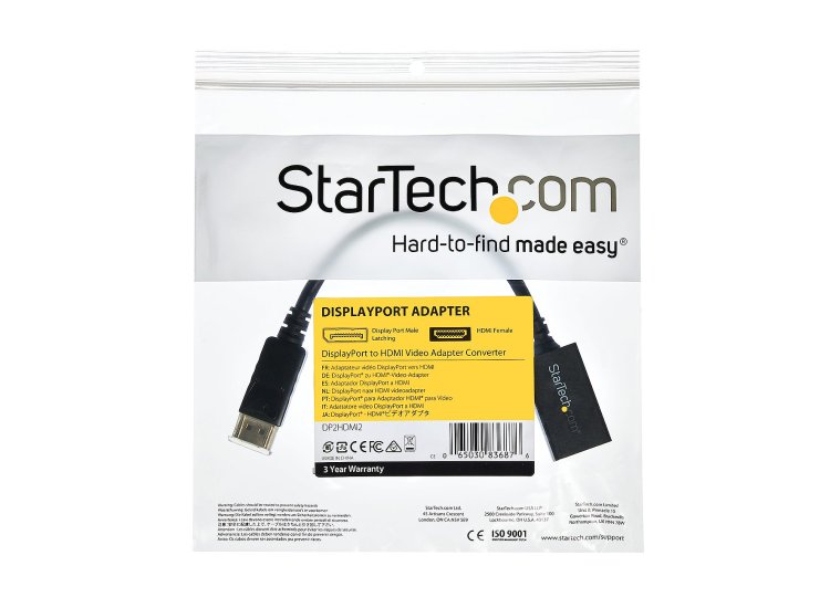 StarTech DisplayPort To HDMI Video Adapter DP2HDMI2 Abt
