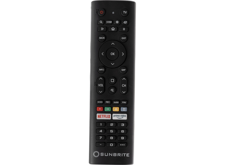 Sunbrite Remote SunBrite Solis Series Outdoor TV 55-Inch 4K Smart - SBFS55BL