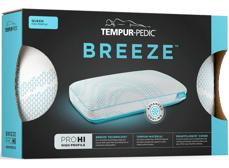 Tempur-Pedic Breeze ProHi 2.0 Pillow - Queen - 153822P5