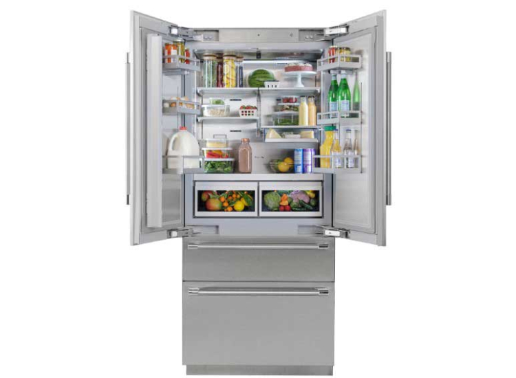 Thermador Freedom Collection 18.9 Cu. Ft. Built-In French Door Refrigerator with Professional Handles 36-Inch in Stainless Steel - T36BT120NS