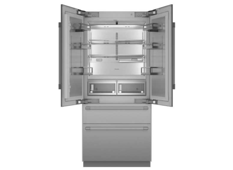 Thermador Freedom Collection 18.9 Cu. Ft. Built-In French Door Refrigerator with Professional Handles 36-Inch in Stainless Steel - T36BT120NS