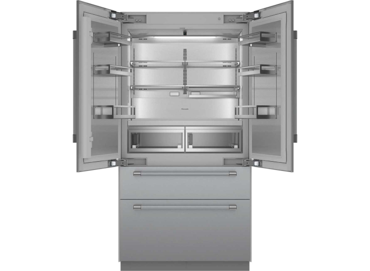 Thermador Freedom Collection 23.1 Cu. Ft. Built-In French Door Refrigerator with Professional Handles 42-Inch Wide in Stainless Steel - T42BT120NS