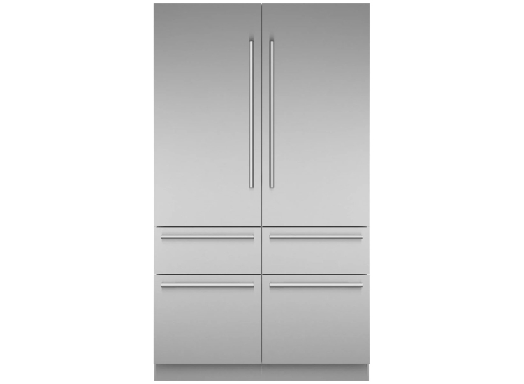 Thermador Freedom Collection 26.7 Cu. Ft Built-In French Door Refrigerator with Masterpiece Handles 48-Inch in Stainless Steel - T48BT110NS