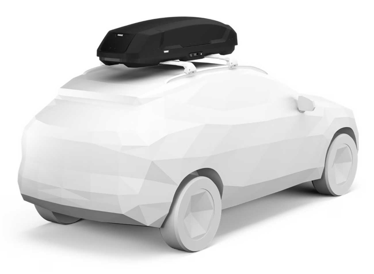 Thule Force 3 L Sport Rooftop Cargo Carrier in Black - 645650