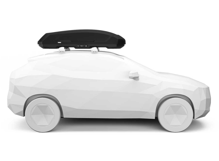 Thule Force 3 L Sport Rooftop Cargo Carrier in Black - 645650