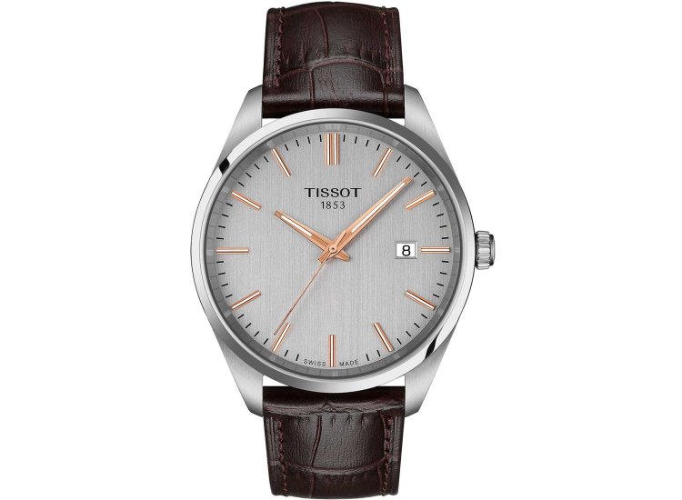 Tissot PR 100 Watch 40mm Silver|Brown T1504101603100