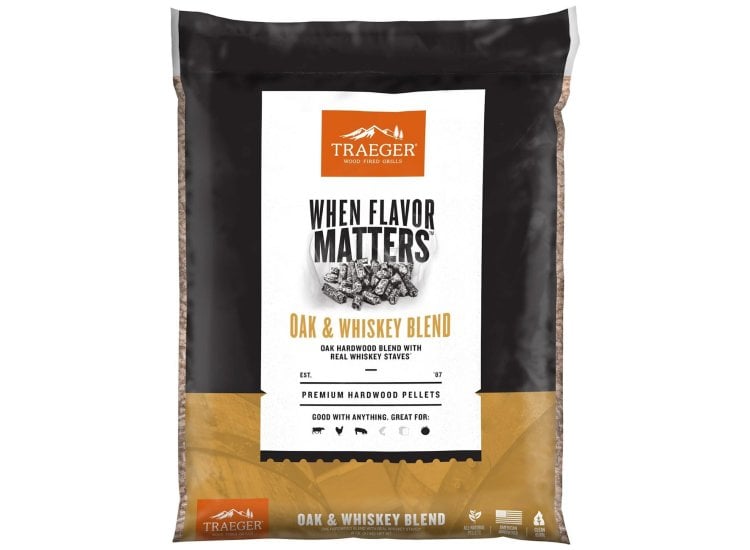 Traeger Oak Whiskey Blend Pellets PEL418