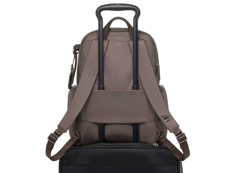 tumi backpack trolley Alpha Bravo Surveillance Flap Black ring and loop Monogrammable detachable leather charm Add TUMI - Just In Case