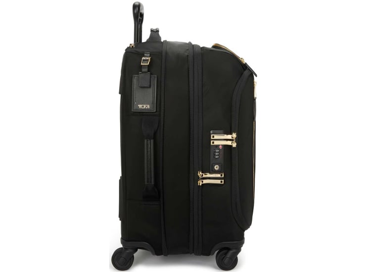 TUMI Voyageur Leger International Expandable Carry-On in Black with Gold - 1524682693