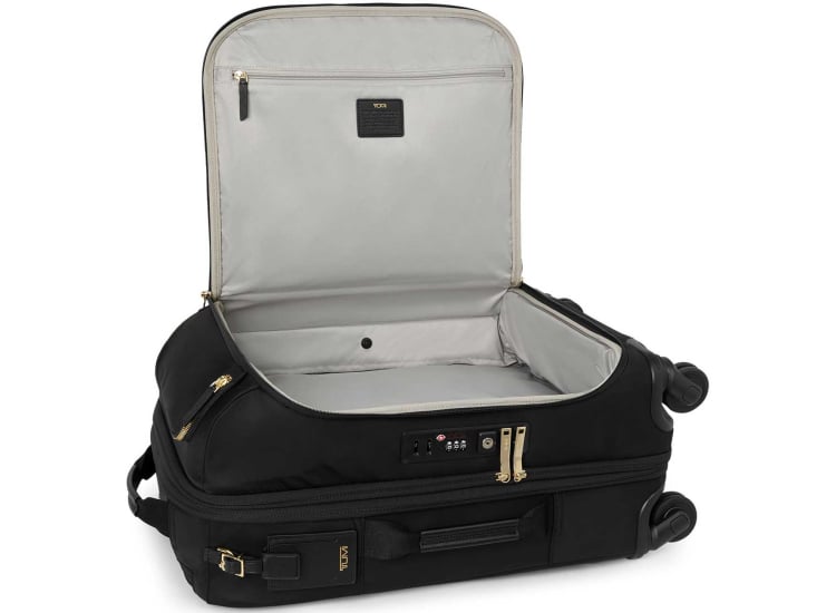 TUMI Voyageur Leger International Expandable Carry-On in Black with Gold - 1524682693