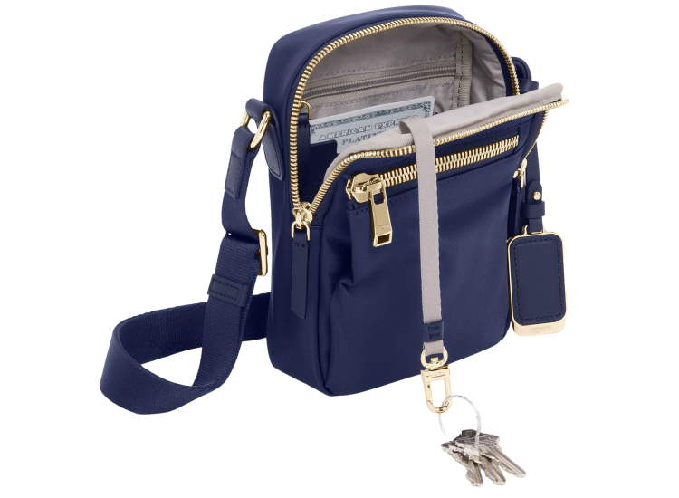 TUMI Voyageur Persia Crossbody in Indigo | Light Gold - 146579A852