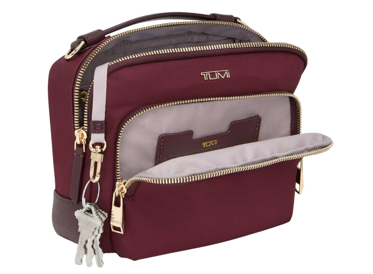 TUMI Voyageur Teghan Crossbody in Wine - 1541821918