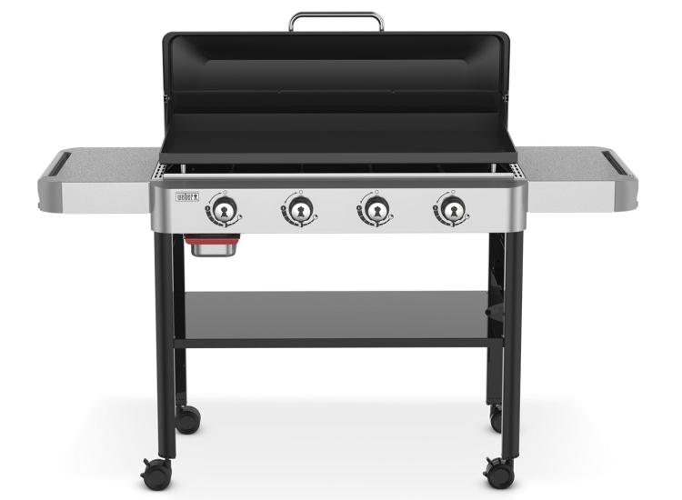 Weber Rust-Resistant 4 Burner Liquid Propane Griddle 36-Inch Wide in Black - 1501006