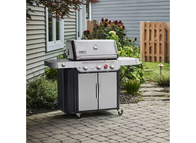 Weber Grill Genesis S-335 Liquid Propane Gas in Stainless Steel - 1500537