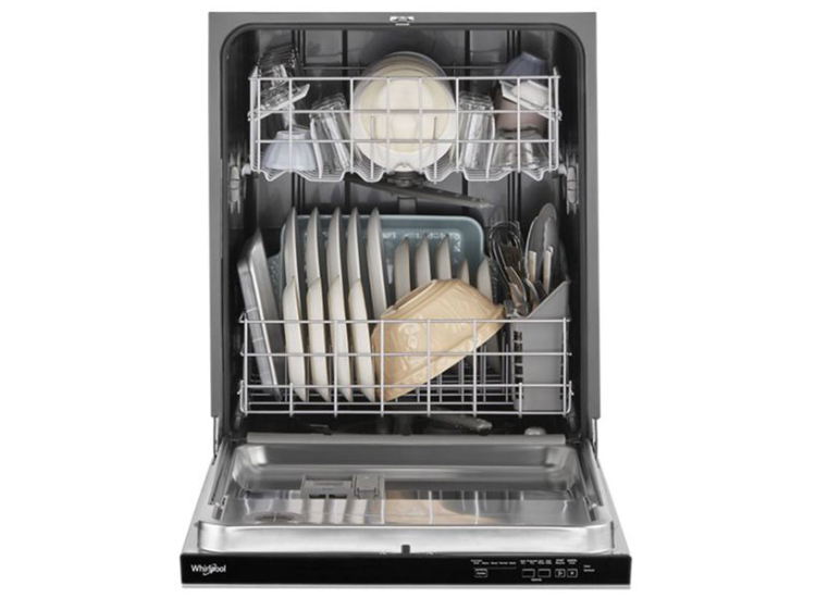 Whirlpool 24" Fingerprint Resistant Stainless Steel Dishwasher With Boost Cycle And Pocket Handle - WDP540HAMZ