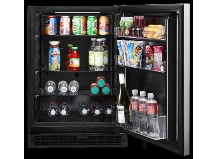Whirlpool Compact Undercounter Refrigerator 24 Inch in Stainless Steel - WUR35X24HZ