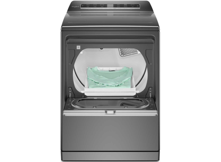 Whirlpool Gas Dryer with Advanced Moisture Sensing 7.4 Cu. Ft. in Chrome Shadow - WGD8127LC