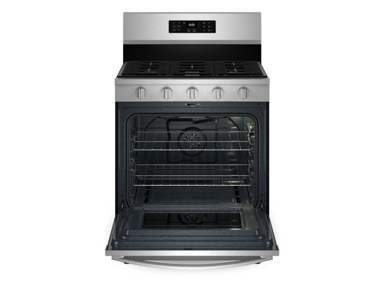 Whirlpool Gas Range With Air Cooking 30 Inch WFGS5030RS Abt