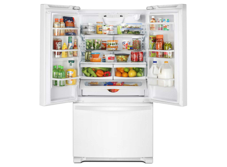 Whirlpool 22 Cu. Ft. French Door Refrigerator 33-Inch Wide in White - WRFF5333PW
