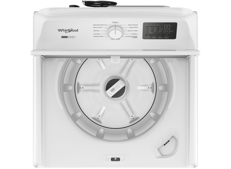 Whirlpool 4.2 - 4.3 Cu. Ft. Top Load Top Load Washer with 2-in-1 Removable Agitator in White - WTW4107SW