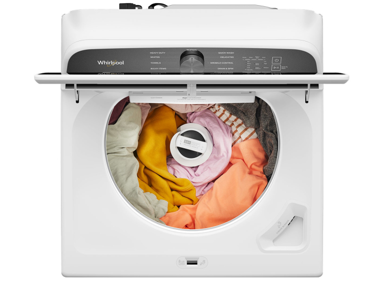 Whirlpool 5.2-5.3 Cu. Ft. Top Load Washer with Removable Agitator in White - WTW6157PW