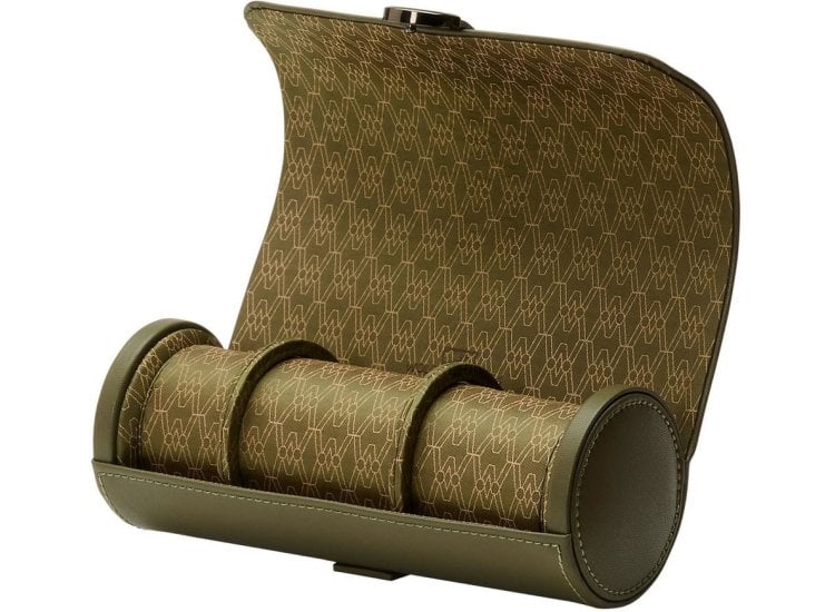 Wolf 1834 Earth Triple Watch Roll in Olive - 190641