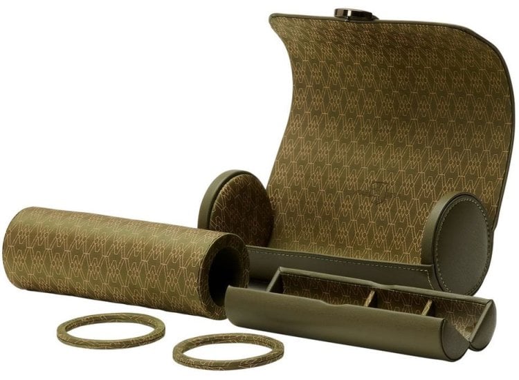 Wolf 1834 Earth Triple Watch Roll in Olive - 190641