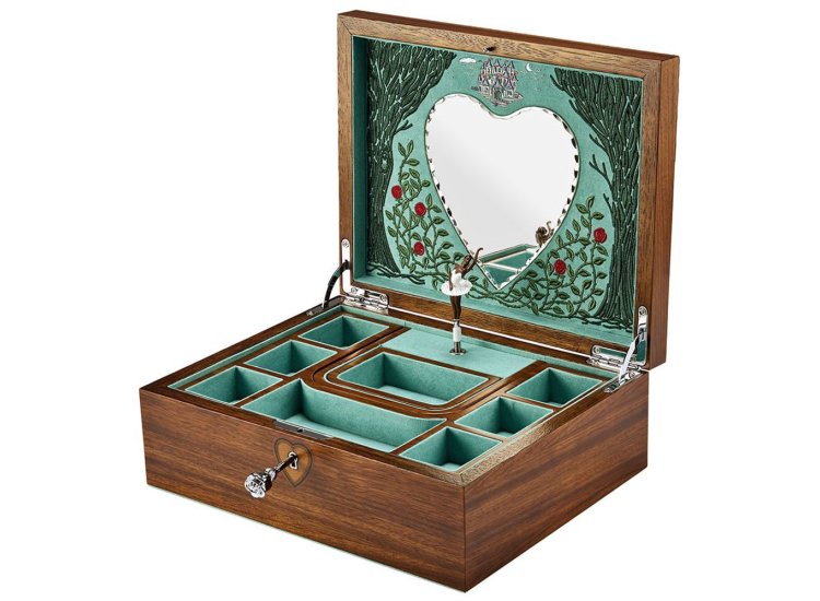 Wolf 1834 Ballet Musical Jewelry Box in Walnut Wood 190116