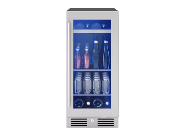 Zephyr Presrv 3.4 Cu. Ft. Single Zone Beverage Cooler 15-Inch Wide in Stainless Frame - PRB15C01CG