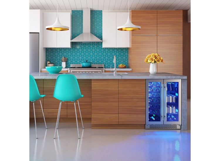 Brisas by Zephyr 5.2 Cu. Ft. Wine and Beverage Cooler 24-Inch Wide in Stainless Frame - BWB24C32AG