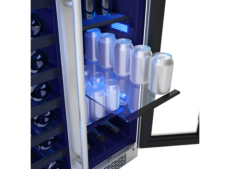 Brisas by Zephyr 5.2 Cu. Ft. Wine and Beverage Cooler 24-Inch Wide in Stainless Frame - BWB24C32AG