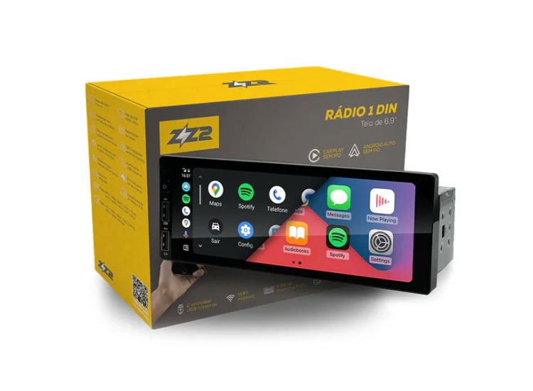 ZZ-2 Wireless CarPlay and Android Auto Multimedia Center - MPPLAY
