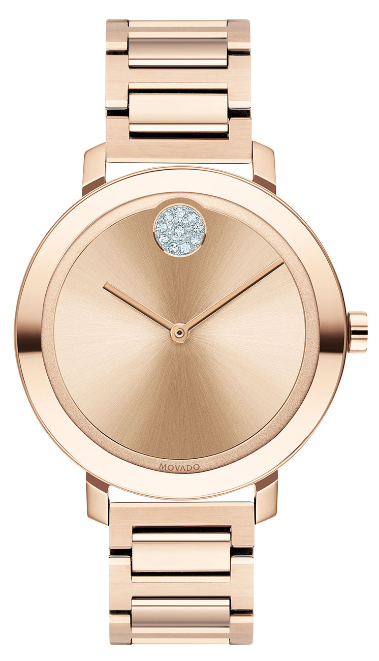 Movado BOLD Evolution Rose Gold Womens 