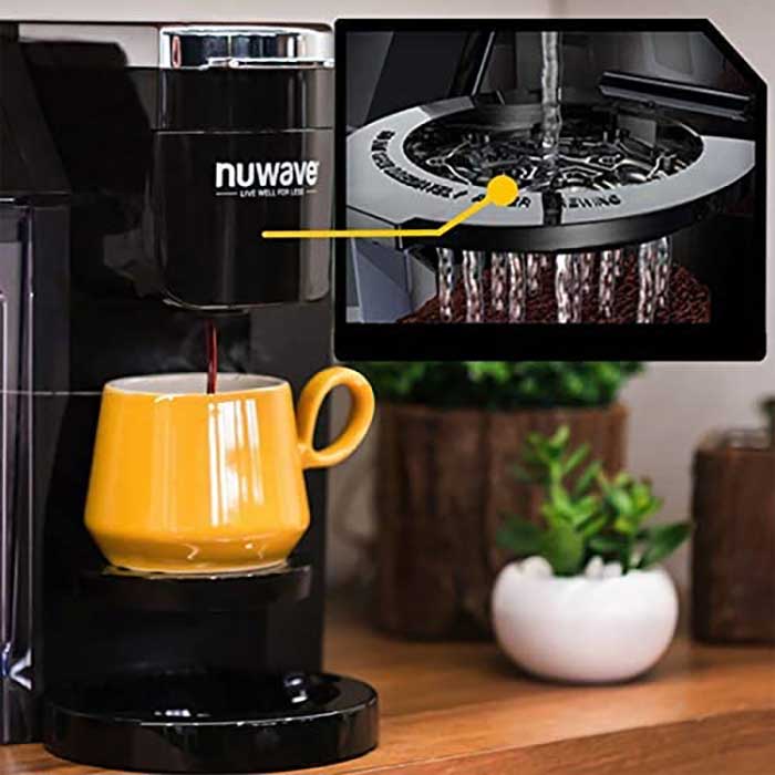NuWave BruHub Deluxe 3-In-1 Coffeemaker 