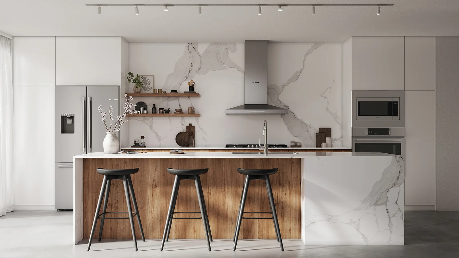 Luxury Kitchen fitted with Bosch Luxury Appliances